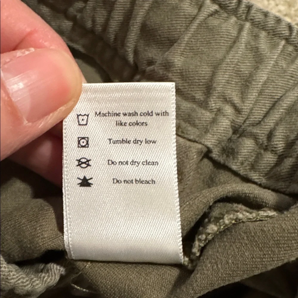 Freeman Hosta Short Army Green Cotton Sanded Twill Drawstring Minimalist USA-L